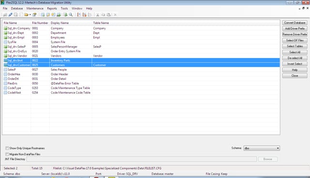 Select Files Restructure Table