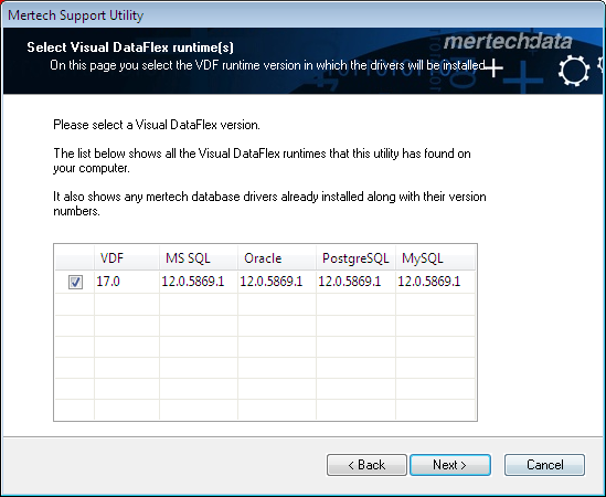 Mertech Support Utility - Visual DataFlex Runtime
