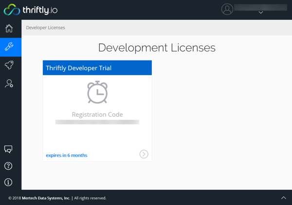 developer license registration code