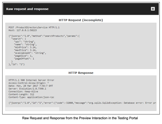 thriftly-raw-request-and-response-from-the-preview-interaction-in-the-testing-portal
